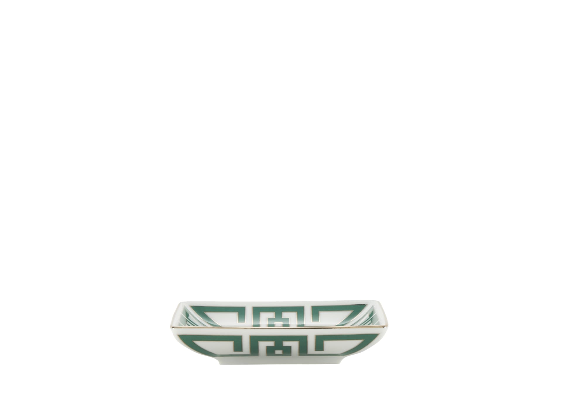 Green Change Tray in porcelain| Labirinto | GINORI 1735